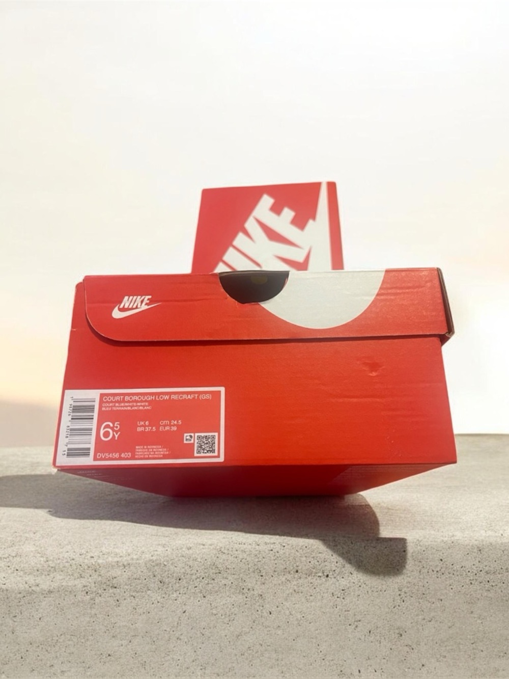 Nike. Court Borough Low Recraft. (GS) 6.5Y 8.5 Women.
